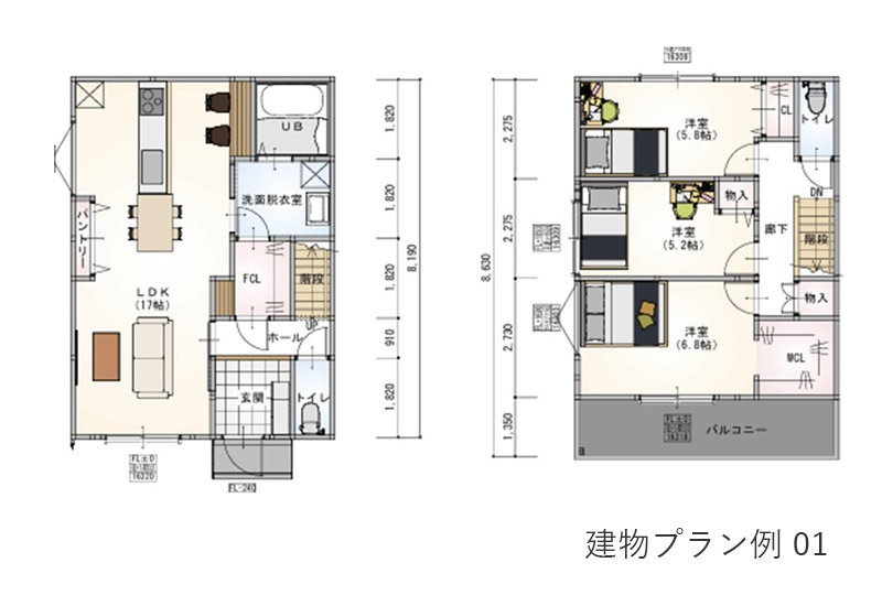 山科区御陵檀ノ後の建物プラン01